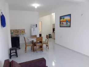 Estrela Apartamento 2 terreo - Quarto e sala com cozinha americana na praia do prea-Ce
